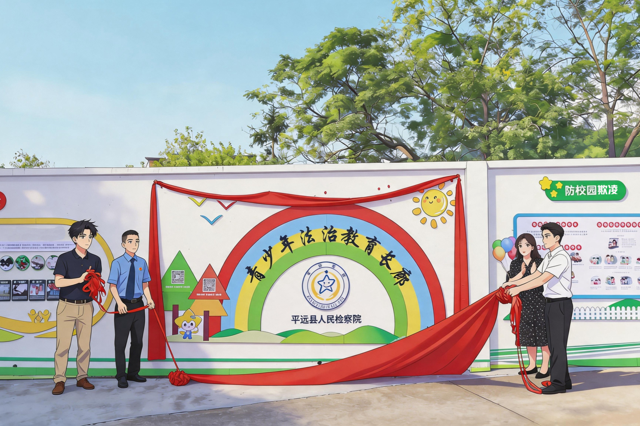 （图片3）2023年9月，我院在河头中心小学打造的青少年法治教育长廊揭幕 .jpg